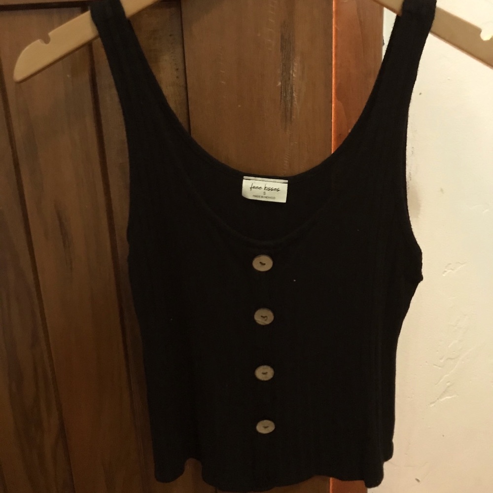 Black crop top